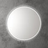 Round 900mm Gunmetal Framed LED Mirror