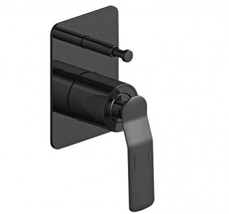 Synergii Shower or Bath Mixer with Diverter Button - Gunmetal