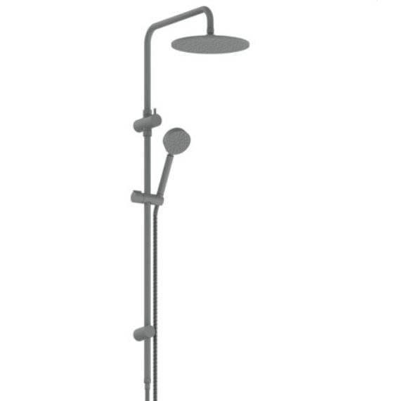 Gisele Twin Rail Shower - Brushed Nickel