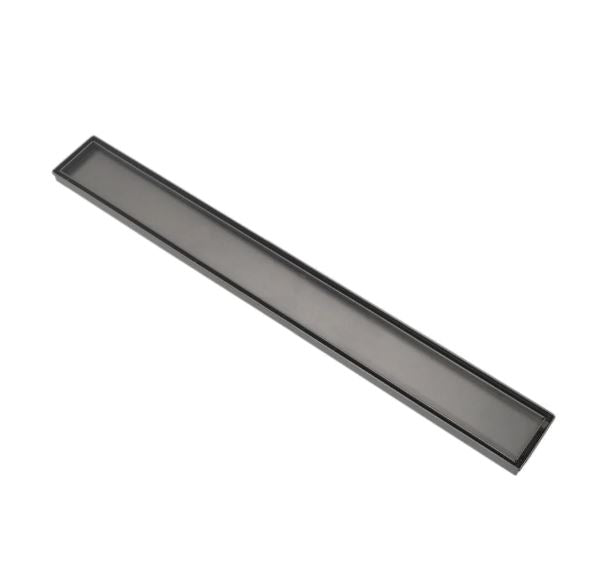 Brushed Gunmetal Tile insert 800mm Shower Grate