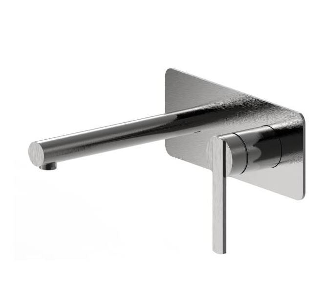 Niko Wall Mount Basin/Bath Set - Gunmetal