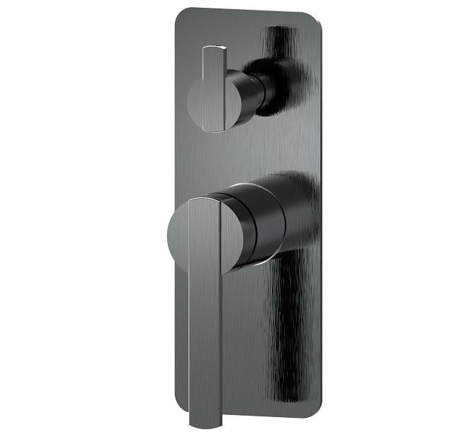 Niko Shower Mixer With Diverter - Gunmetal