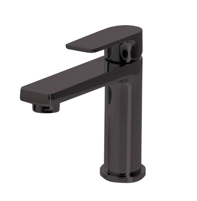 The Gabe Leva Gunmetal Short Basin Mixer
