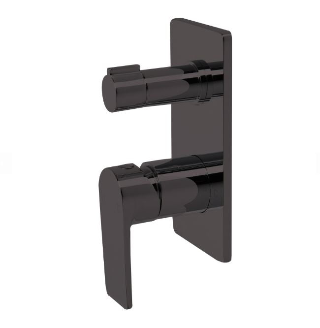 The Gabe Leva Gunmetal Wall Mixer W/ Diverter