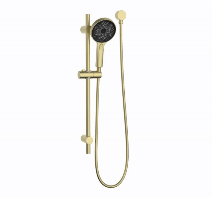 Gabe Brushed Brass Shower Rail