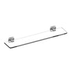 Legra Brushed Nickel Glass Shelf - Bayside Bathroom
