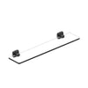 Legra Matte Black Glass Shelf - Bayside Bathroom