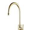 Federation Brass Gold Tall Gooseneck Sink Mixer