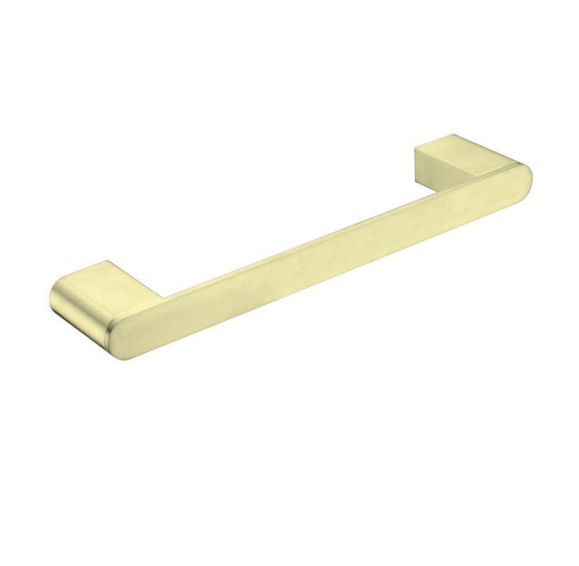 Ecco Hand Towel Rail - Brushed Brass - Bayside Bathroom