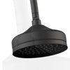 Lillian Twin Rail Shower - Matte Black