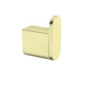 Ecco Robe Hook - Brushed Brass - Bayside Bathroom