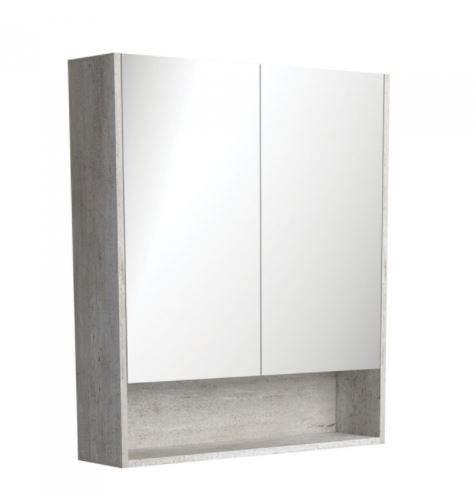 Industrial Edge Mirror Cabinet With Undershelf 750 - 1200mm
