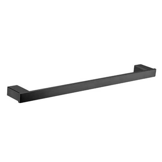 Bianca Black 800mm Single Towel Rail