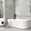 Lincoln Fluted Oval Matte White Corner Freestanding Bath