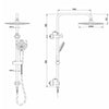 Loui Brushed Nickel Full Twin Shower set