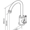 Federation Chrome Short Basin Mixer