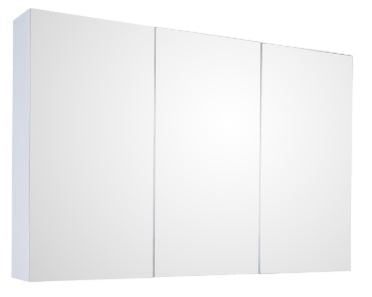 750mm High Mirror Shaving Cabinet- White Gloss