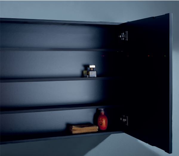Matte Black Shaving Cabinet