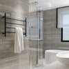 Luna Mini 700R Matte black Non-Heated Towel Ladder