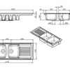 Lusitano 120 sink