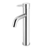 Meir Round Tall Curved Basin Mixer - Polished Chrome