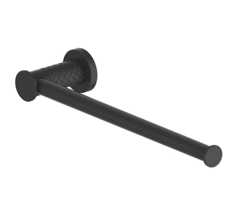 Textura Hand Towel Holder - Matte Black/ Gunmetal