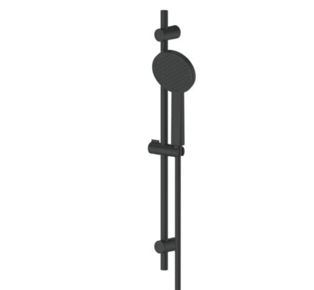 Glide Adjustable rail Shower - Matte Black