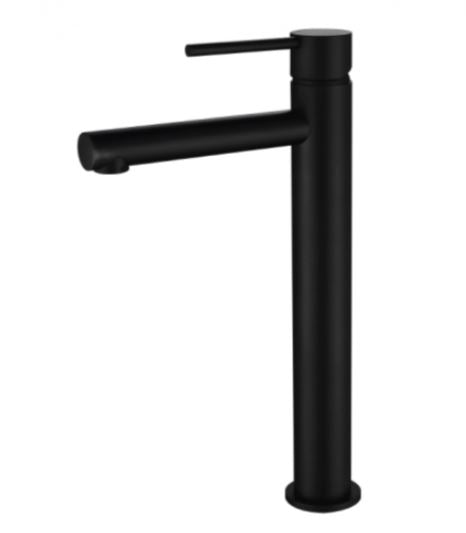 Round Mini Tall Basin mixer - Matte Black