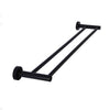 Meir Round Double Towel Rail 600mm- Matte Black