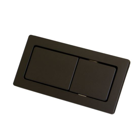 Rectangular Matte Black Flush Buttons