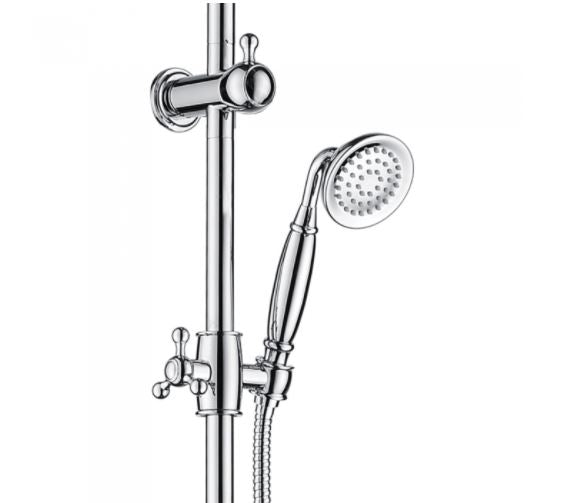 Lillian Twin Rail Shower - Chrome