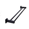 Meir Square 60cm Double Towel Rail - Matte Black