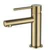 Round Mini  Short Basin mixer - Brushed Bronze
