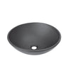 Mini Matte Black Glass Basin