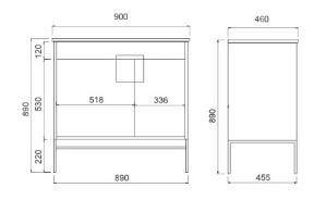 Mecca 900 Vanity - Bayside Bathroom