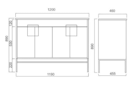 Mecca Vanity 1200mm Ex-display