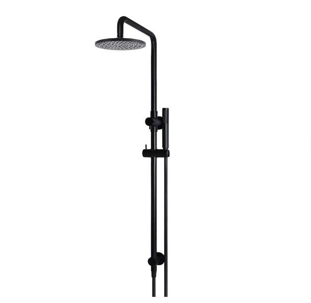 Meir Matte Black Round Combination Shower Rail