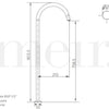 Meir Round Freestanding Bath Spout - Matte Black