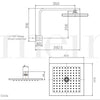 Meir Square Wall Shower High Rise