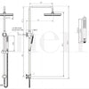 Meir Champagne Round Combination Shower Set