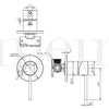 Meir Round Wall Mixer-Champagne