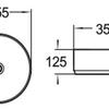 Micra 355 Above Counter Basin - Matte White