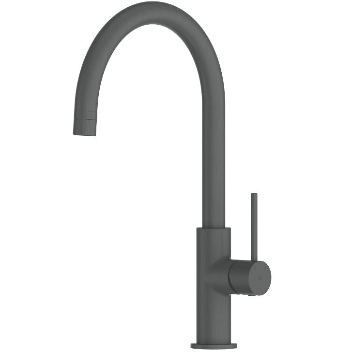 Mika Gooseneck Sink Mixer - Gunmetal