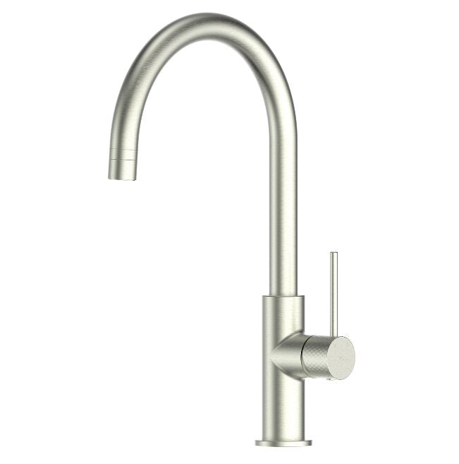 Mika Gooseneck Sink Mixer - Brushed Nickel