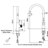 Mika Gooseneck Sink Mixer - Brushed Brass