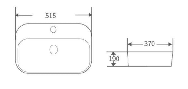 Miko 515 Insert Basin - Bayside Bathroom