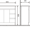 Florence (390mm Deep) Vanity 600-900mm