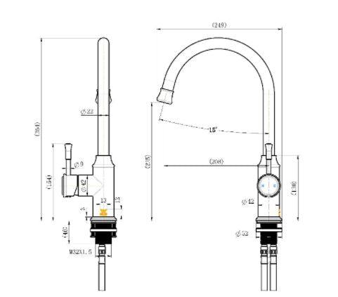 Montpellier Chrome Kitchen Mixer