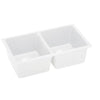NEW ROXY 838 White Granite Double Bowl Sink
