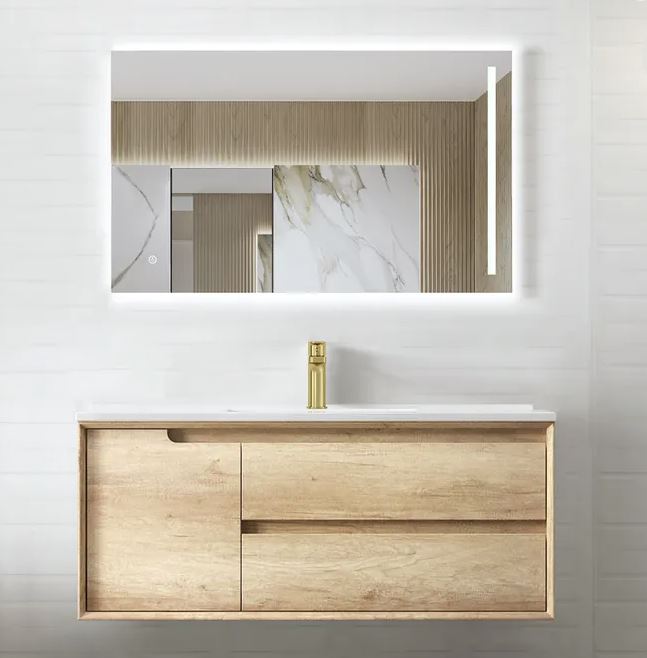 Noah Natural Oak 1200mm Wall Hung Vanity